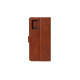 Rixus Bookcase For Samsung Galaxy S7 Edge (SM-G935F) - Brown