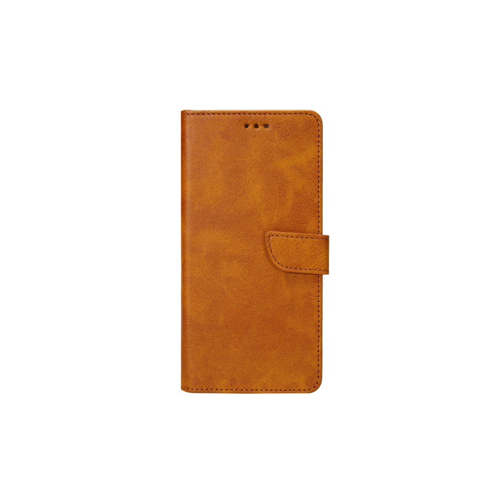 Rixus Bookcase For Samsung Galaxy J6 Plus (SM-J610F) - Light Brown