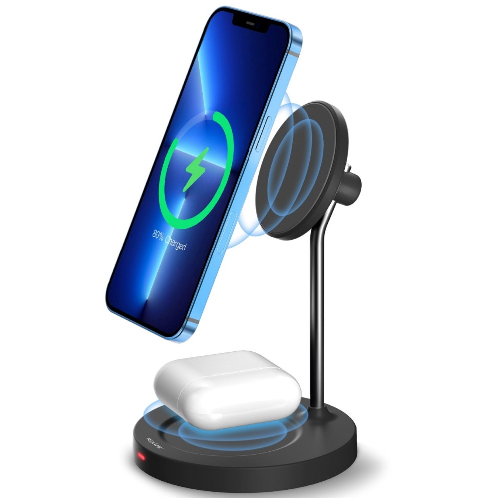 Rixus RXWC45B Wireless Charging Stand 15W Black