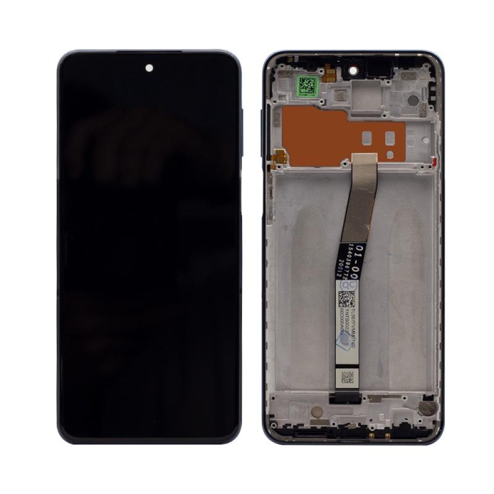 Xiaomi Redmi Note 9 Pro 4G, 9S 4G Display And Digitizer With Frame Interstellar Gray OEM