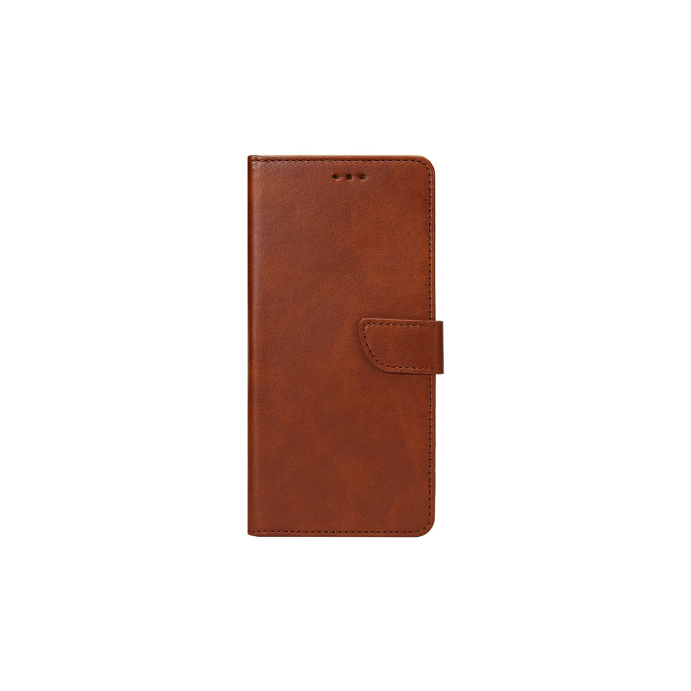 Rixus Bookcase For Samsung Galaxy A20 (SM-A205F) - Brown