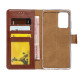 Rixus Bookcase For Samsung Galaxy A20e (SM-A202F) - Brown