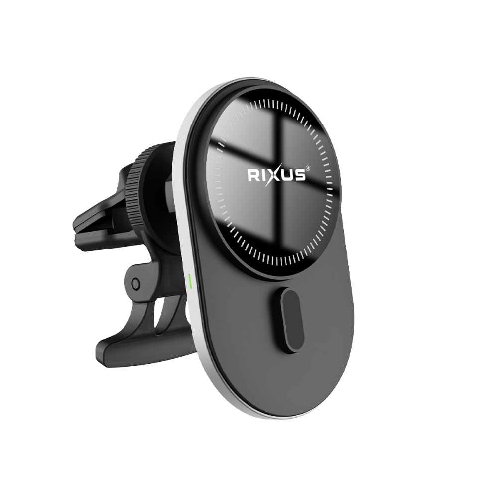 Rixus RXWC13 Wireless Car Charger With MagSafe Compatibility 15W Space Grey