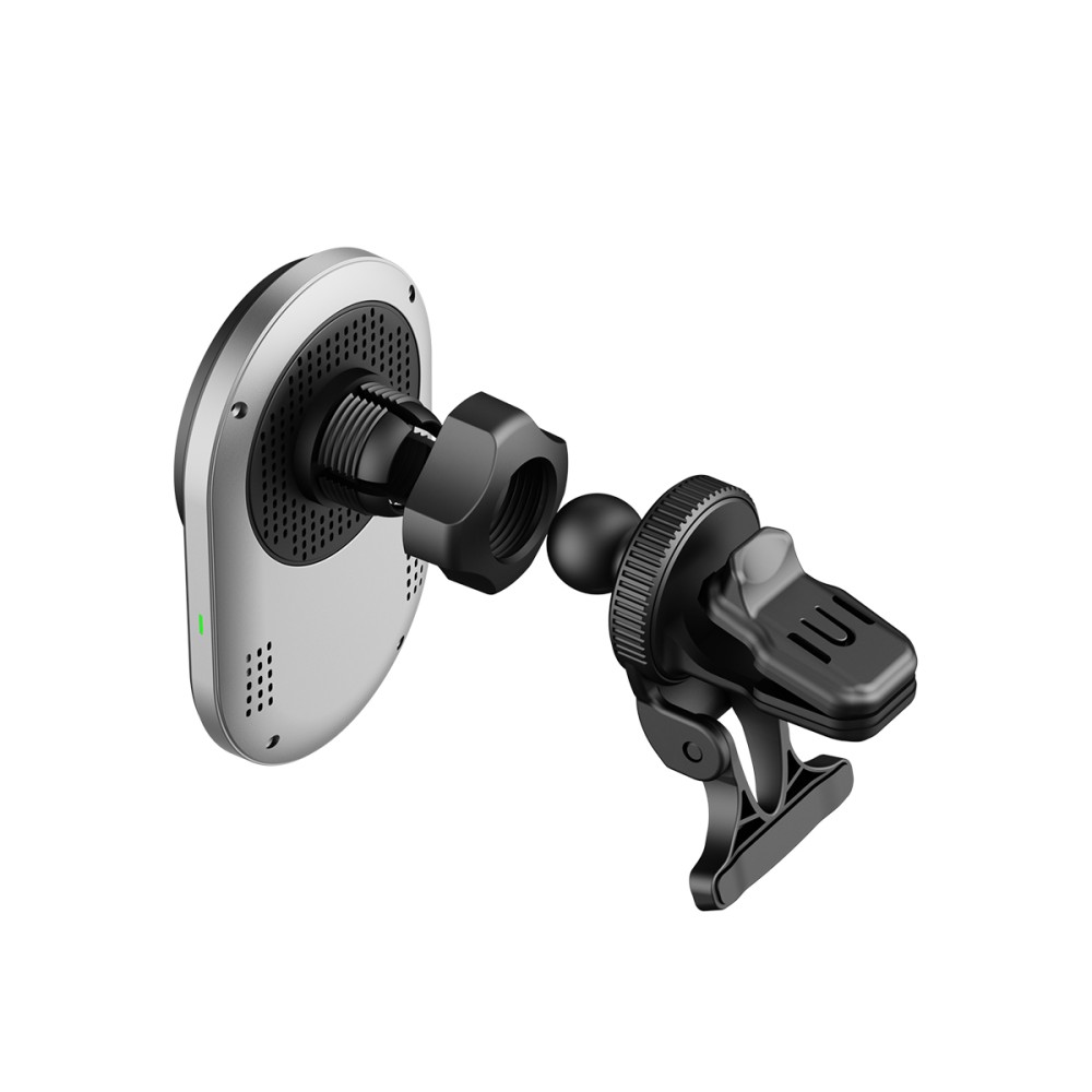 Rixus RXWC13 Wireless Car Charger With MagSafe Compatibility 15W Space Grey