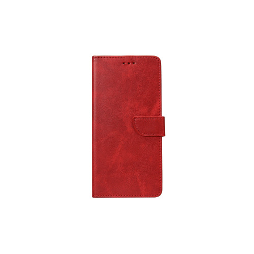 Rixus Bookcase For Samsung Galaxy S9 Plus (SM-G965F) - Dark Red