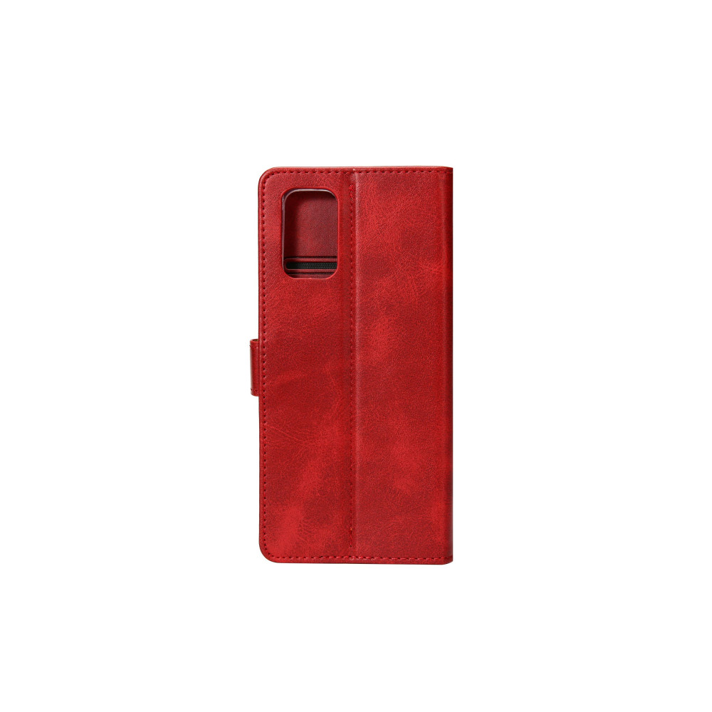 Rixus Bookcase For Samsung Galaxy A20e (SM-A202F) - Dark Red