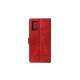 Rixus Bookcase For Samsung Galaxy A30 - Dark Red