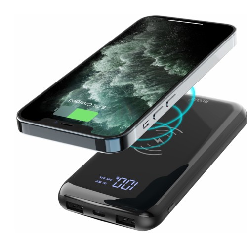 Rixus RXPB53A Large Capacity Powerbank With Wireless Charging 10000mAh 15W